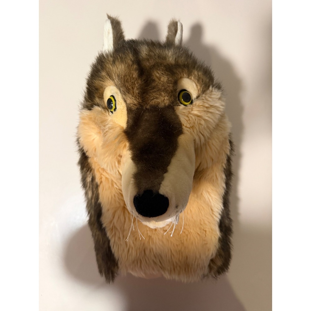 The Puppet Company Large Wolf Hand Puppet Realistic Faux Fur Storytelling Toy